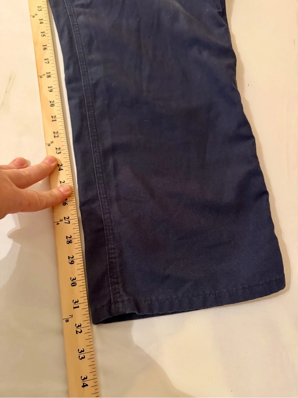Carhartt Men's Work Pants Blue Size 42x32 Relaxed Fit RN#51374 Dungarees